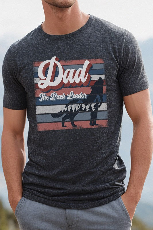 Father's Day Dad The Pack Leader Graphic Tee