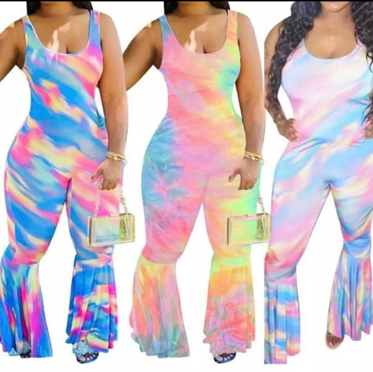 One Piece Tye Die Jumpsuit